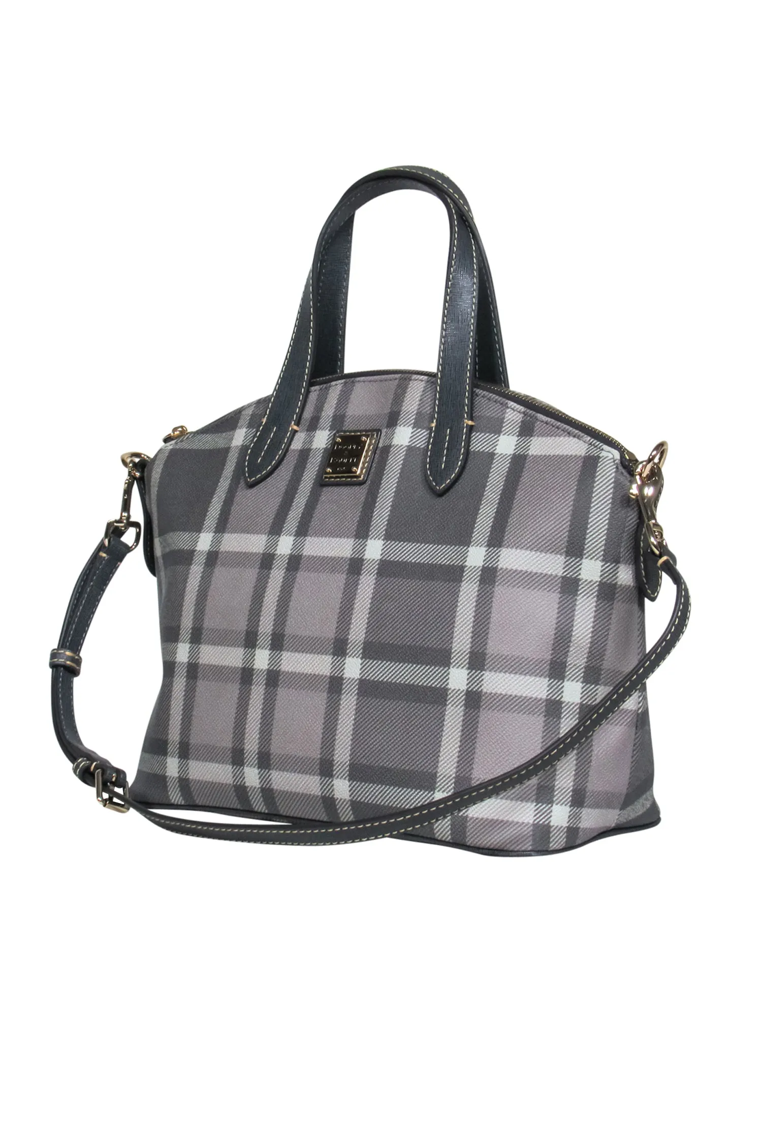 Dooney & Bourke - Grey Plaid Satchel
