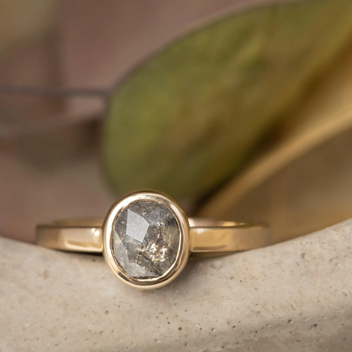 Ellie - Salt & Pepper Diamond Ring