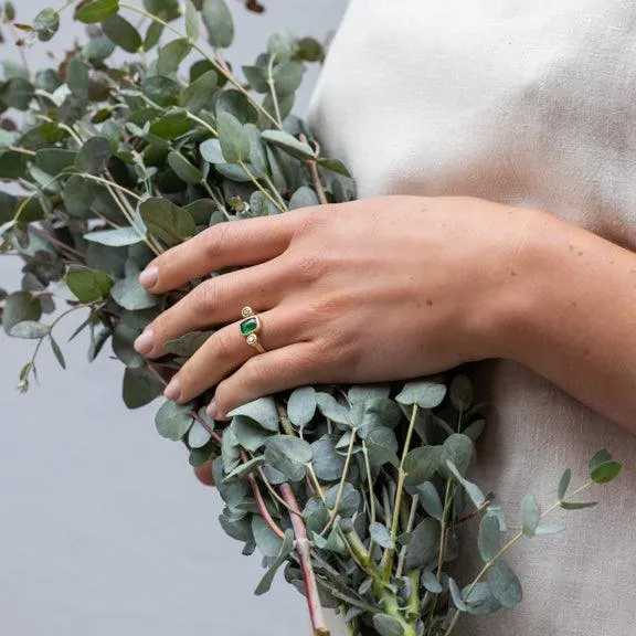 Emerald & Diamond Ring