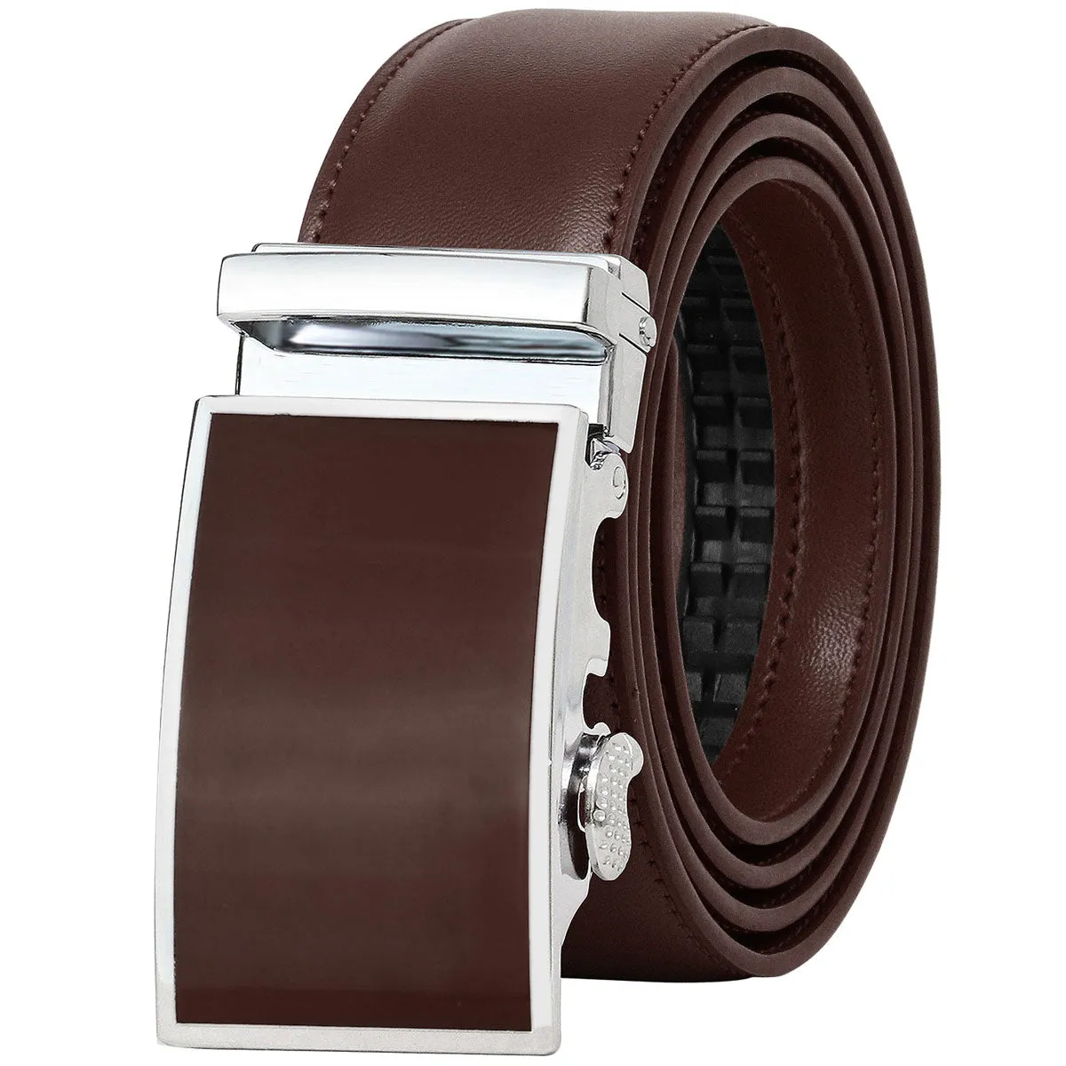 Falari Men Leather Ratchet Dress Belt