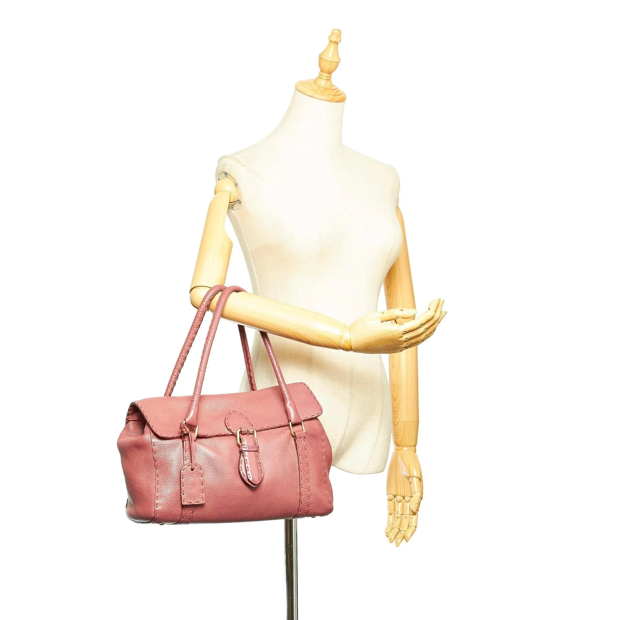Fendi Selleria Linda Leather Handbag (SHG-31685)