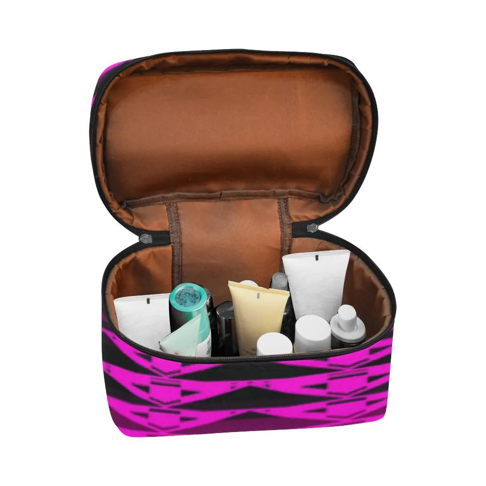 Fire Rattler Fuschia Cosmetic Bag/Large