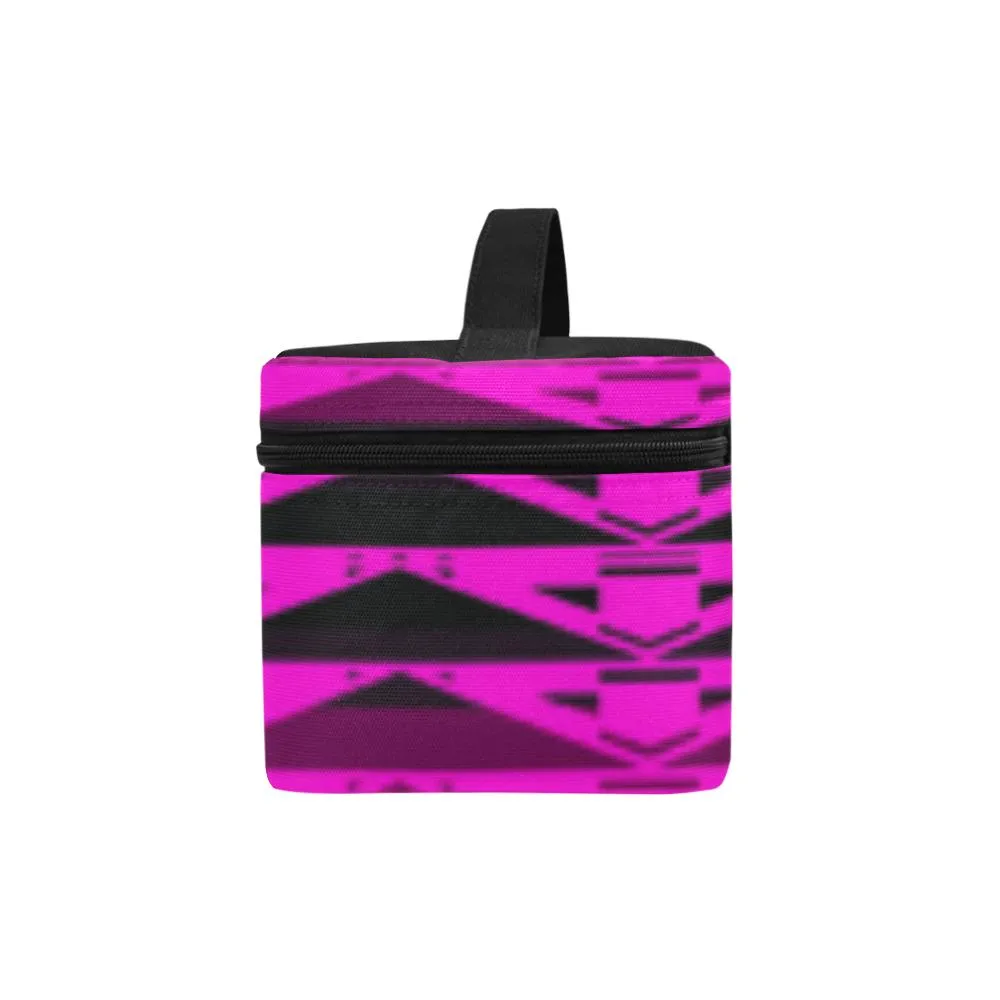 Fire Rattler Fuschia Cosmetic Bag/Large