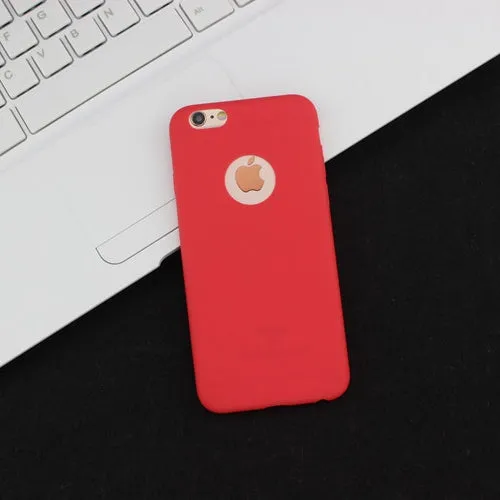 For i Phone Candy Color Matte Case Cover for iPhone 7 6 6S SE TPU Silicone Soft Slim Fit Case for iPhone 6Plus 6S Plus 5 5S