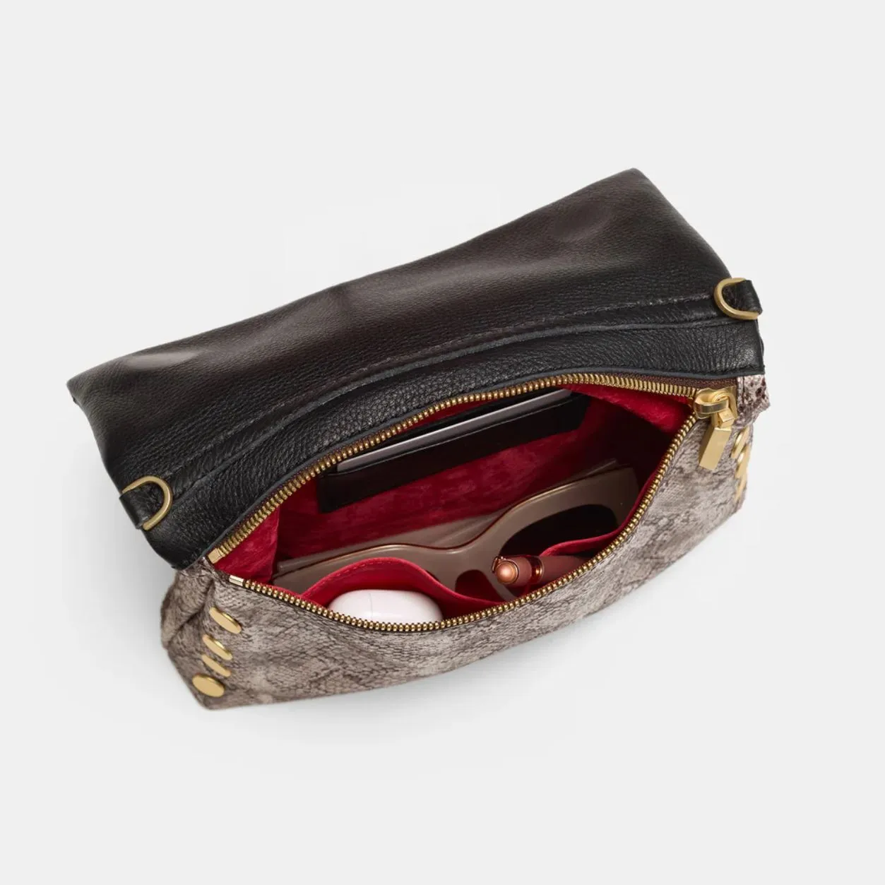 Hammitt VIP Medium in Contrast Snake/Brushed Gold