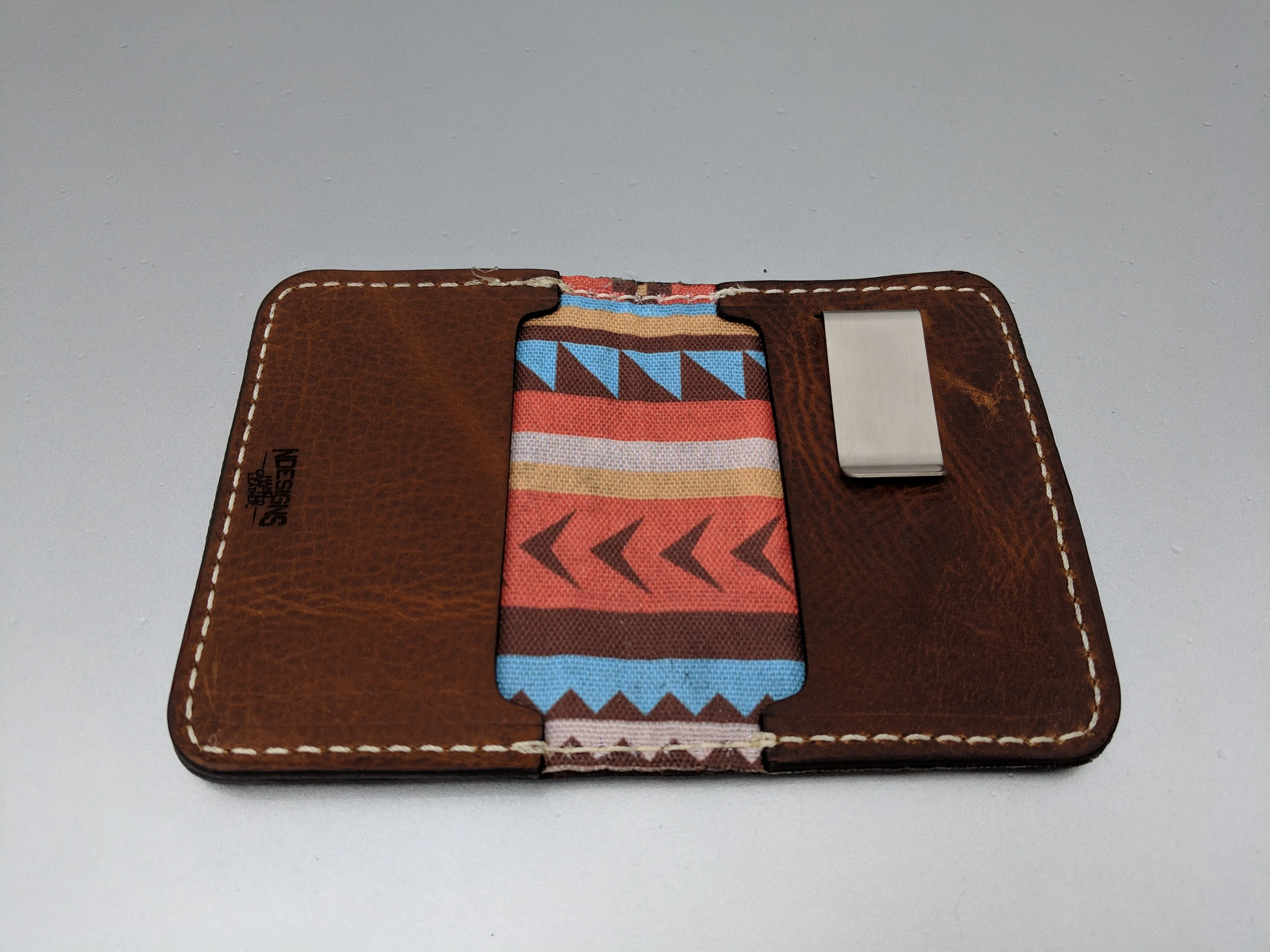 Handmade Genuine Leather Fly Rod Wallet for Men