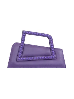 Jalila Purple Matte Leather Bag