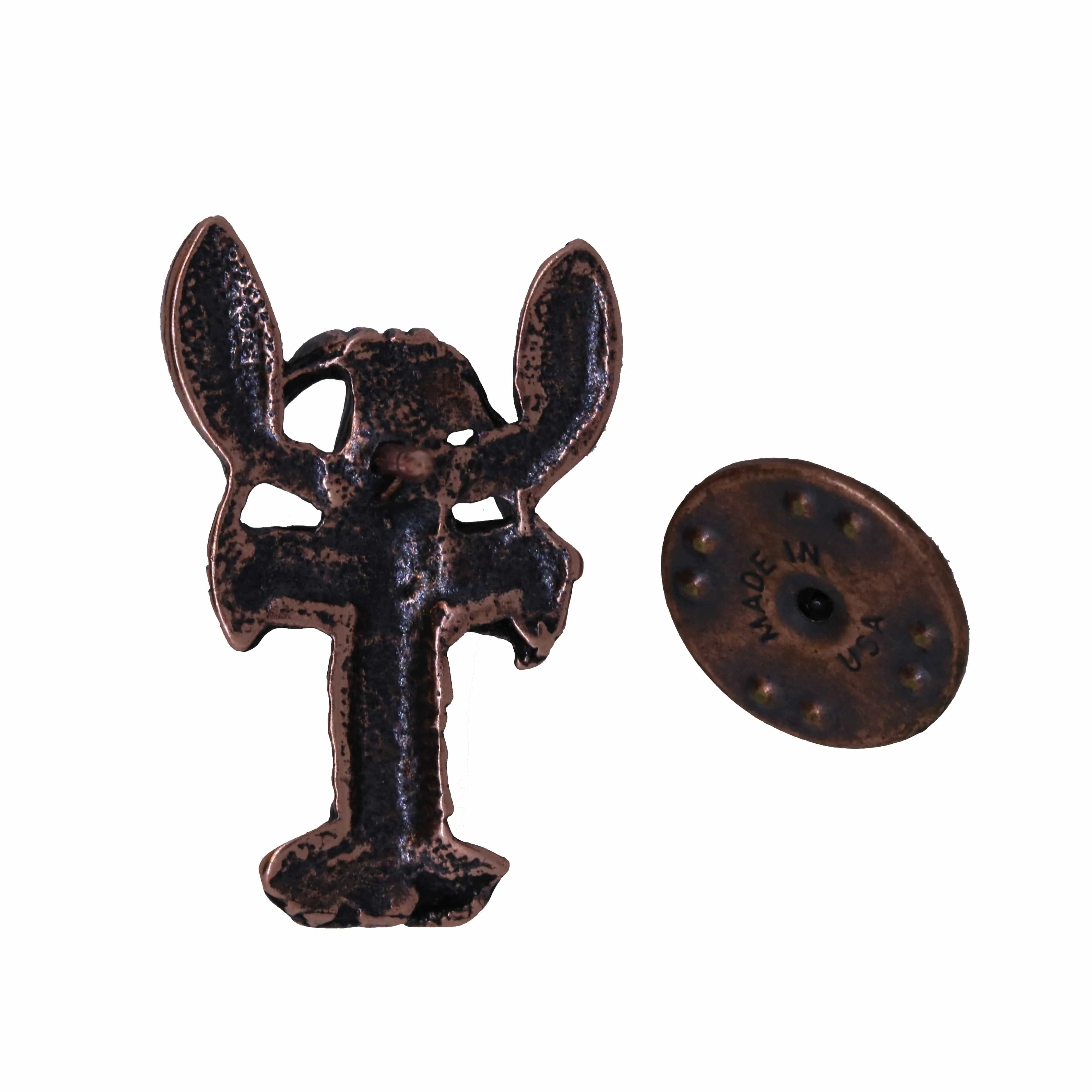 Lobster Copper Lapel Pin