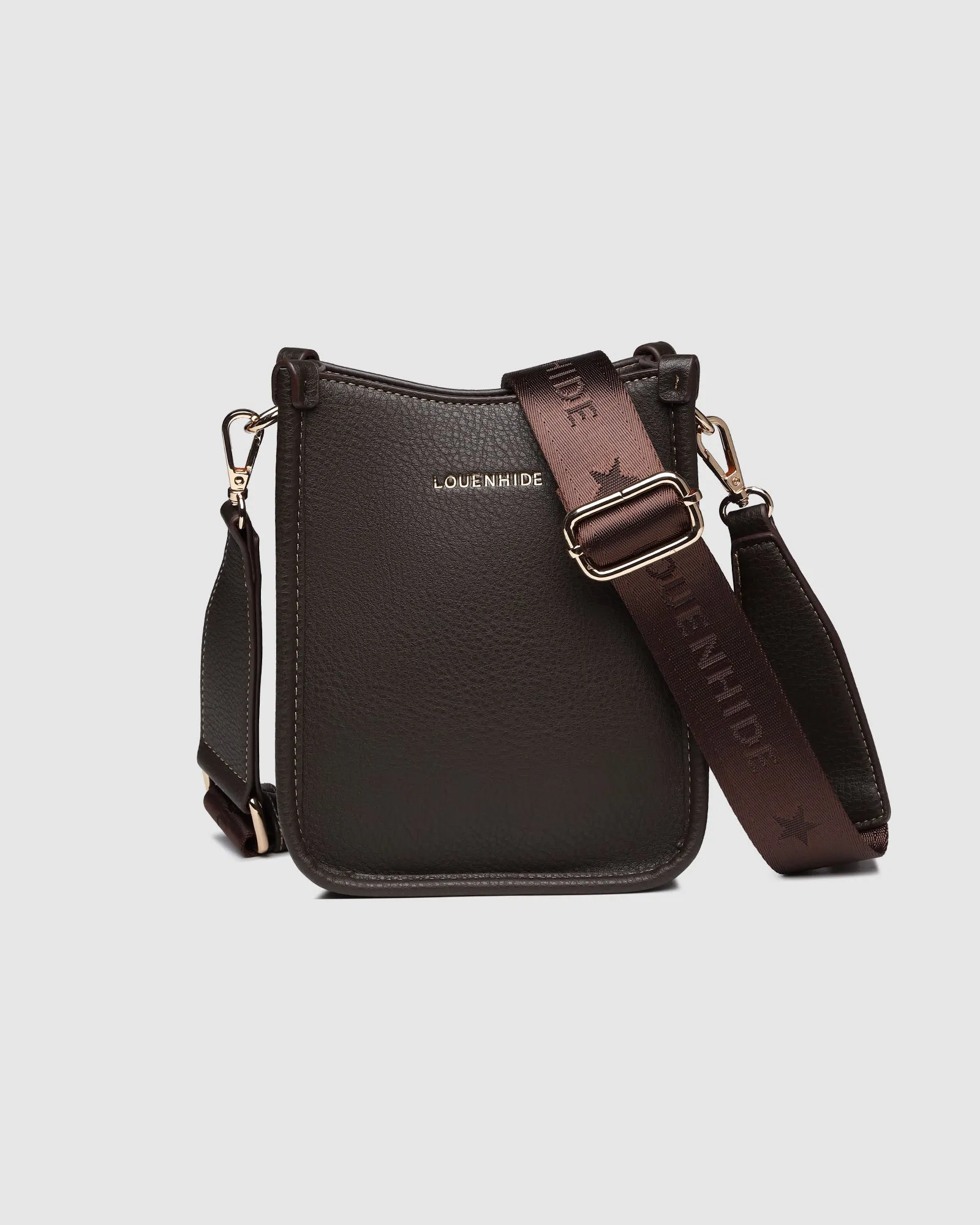 Louenhide Parker Phone Crossbody Bag Chocolate