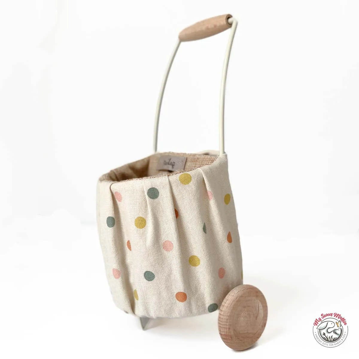Maileg Mini Trolley, Multi Dots
