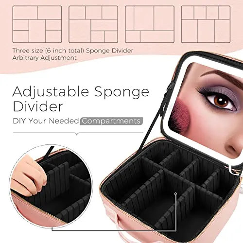 Makeup Train Case Travel Makeup Case Travel Makeup Bag