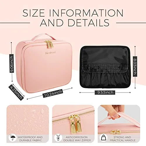 Makeup Train Case Travel Makeup Case Travel Makeup Bag