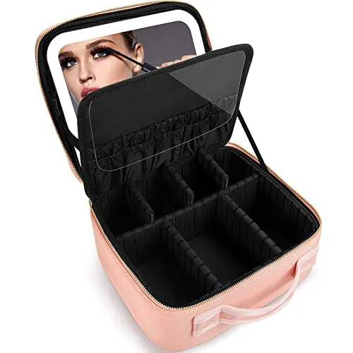 Makeup Train Case Travel Makeup Case Travel Makeup Bag