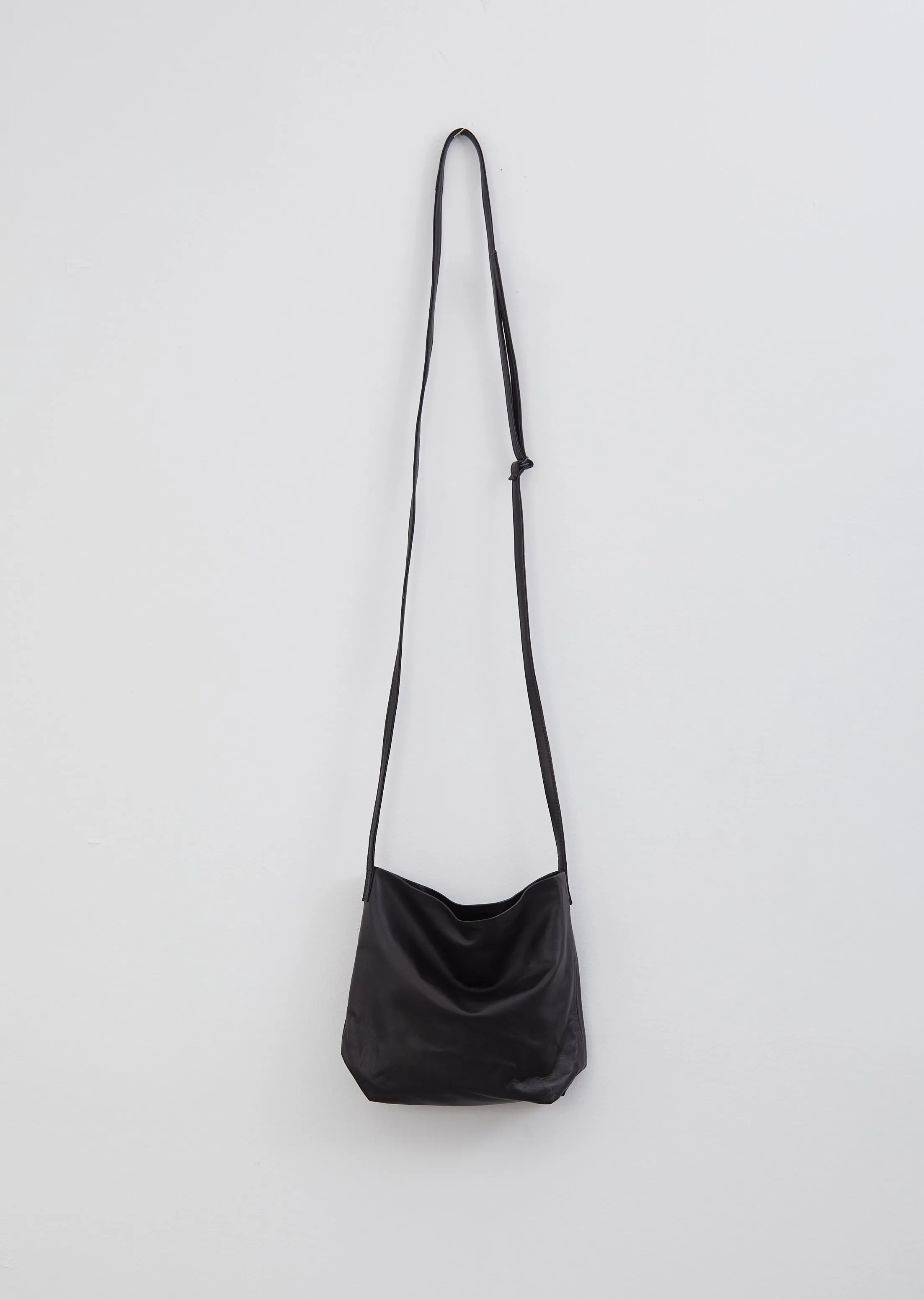 Medium Leather Bag — Fulton Black