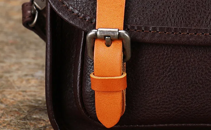 Mini Women's Genuine Leather Crossbody Messenger Bag Satchel Purse Bag for Women