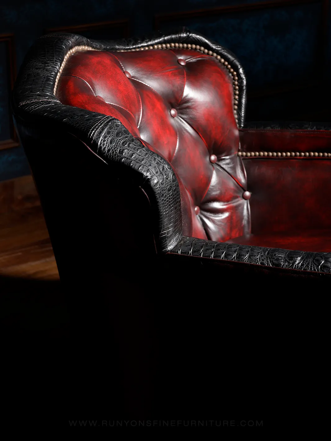 Nile Clemson Leather Swivel Chair