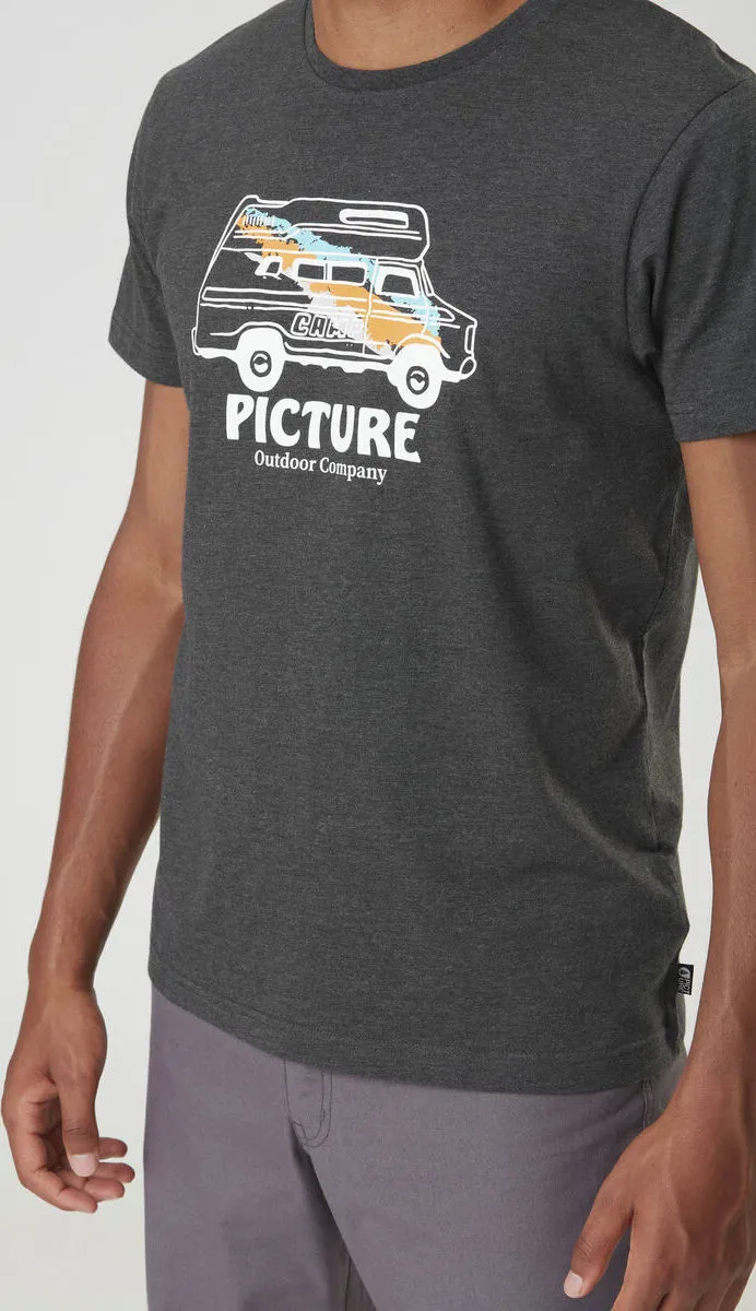 Picture Organic Clothing Men&#x27;s Custom Van Tee Dark Grey Melange | Buy Picture Organic Clothing Men&#x27;s Custom Van Tee Dark Grey Melange here | Outnorth