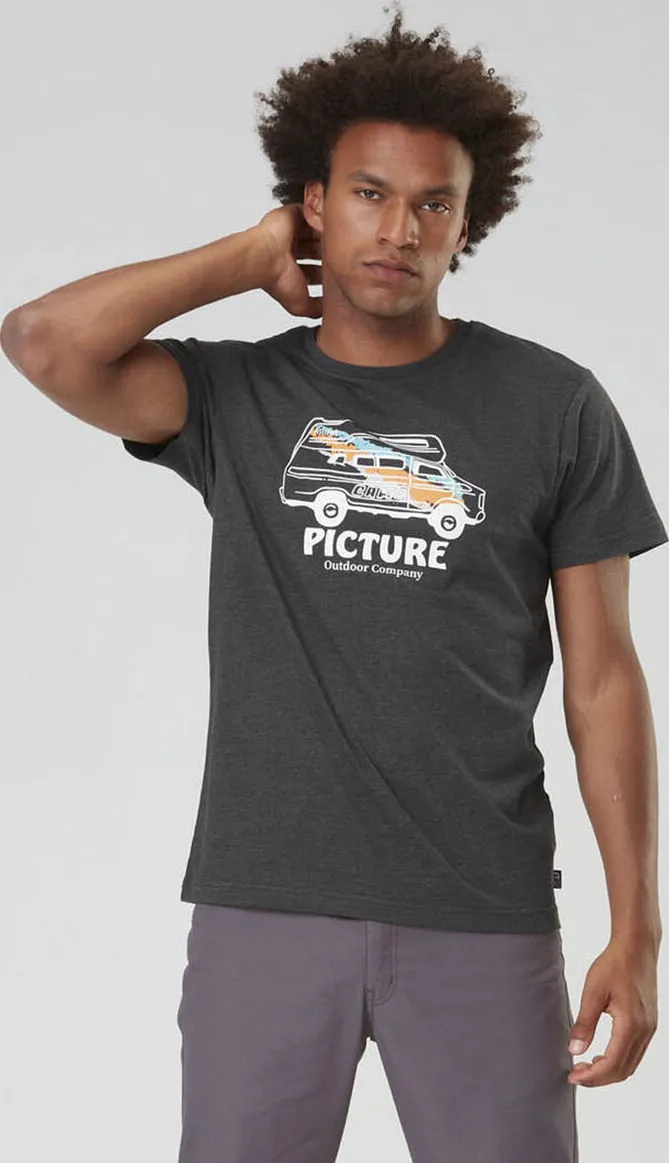 Picture Organic Clothing Men&#x27;s Custom Van Tee Dark Grey Melange | Buy Picture Organic Clothing Men&#x27;s Custom Van Tee Dark Grey Melange here | Outnorth