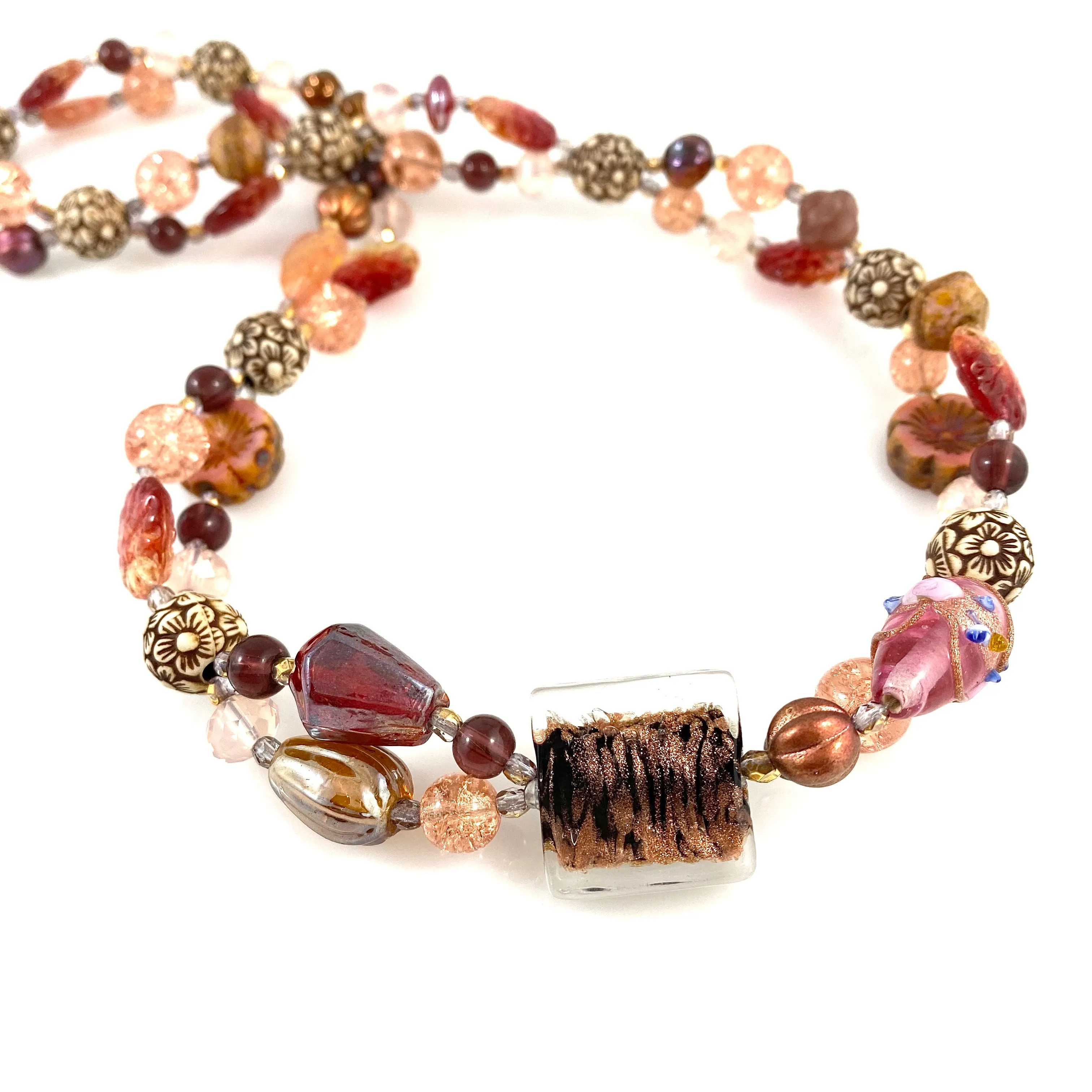 "My Beautiful Chaos" Necklace (Cinnamon Fire)