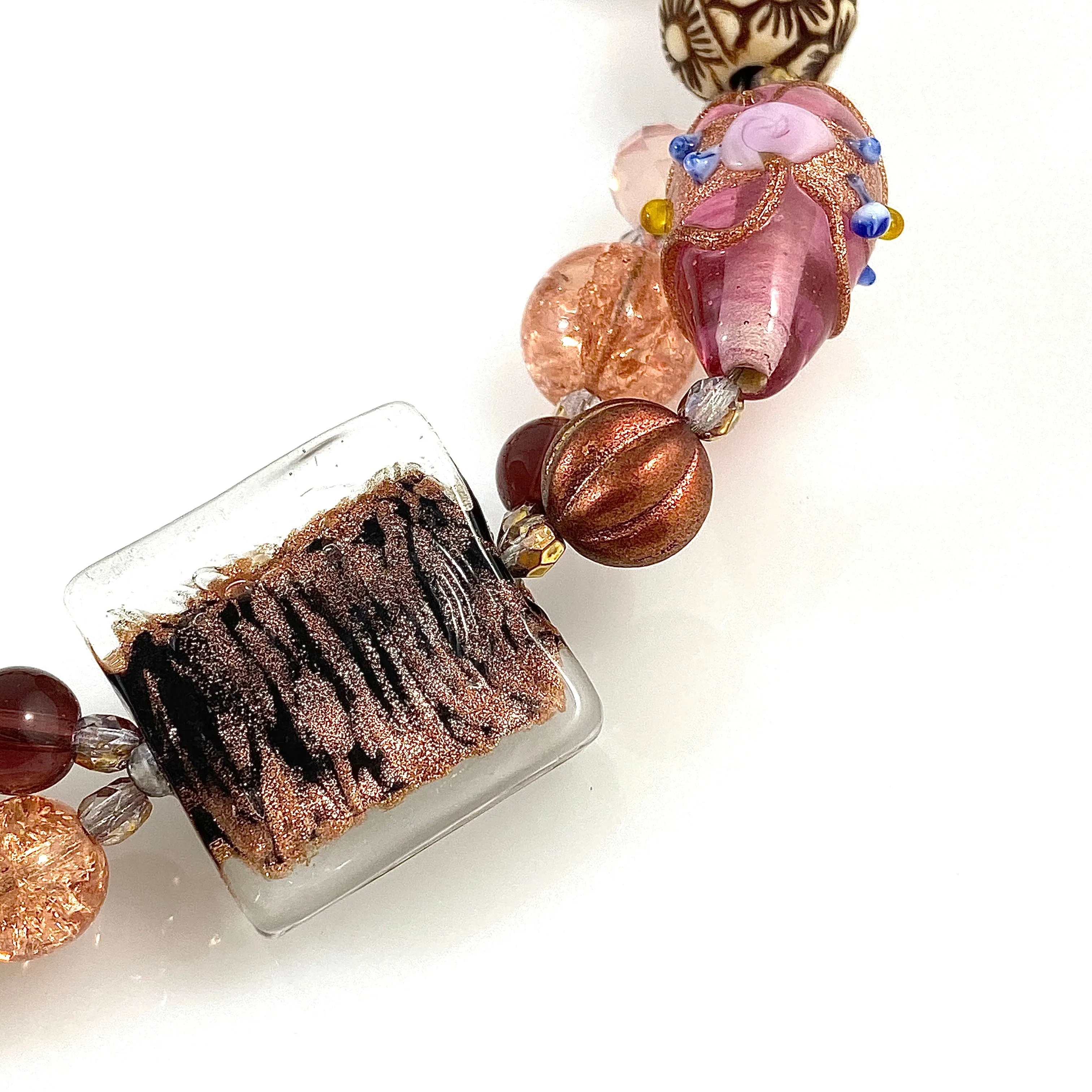 "My Beautiful Chaos" Necklace (Cinnamon Fire)