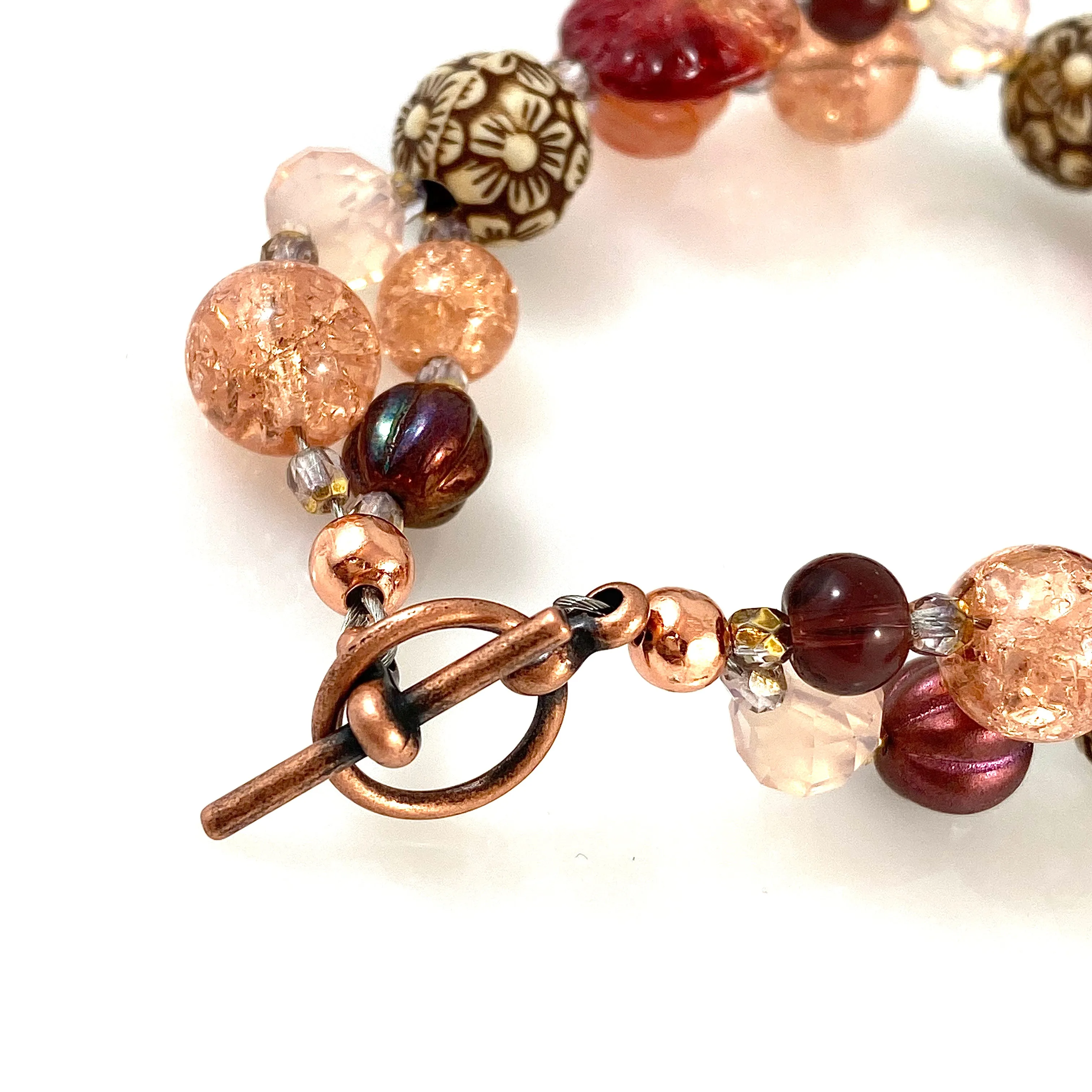 "My Beautiful Chaos" Necklace (Cinnamon Fire)