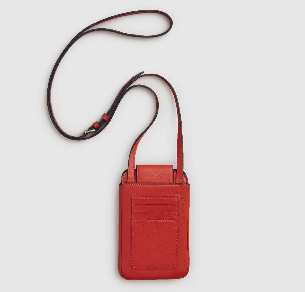 Retro Daisy Leather Phone Bag