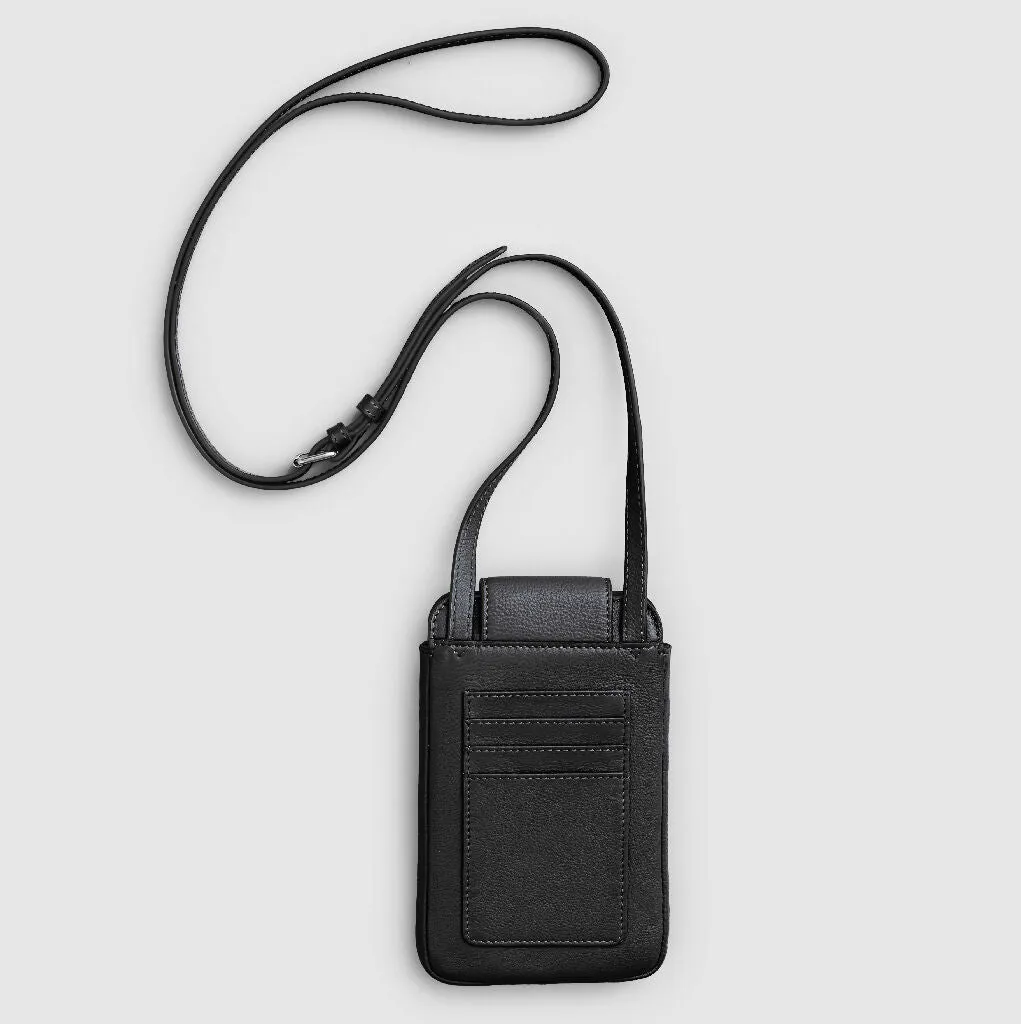 Retro Daisy Leather Phone Bag