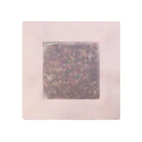 Rose Square Sachet Pink Linen