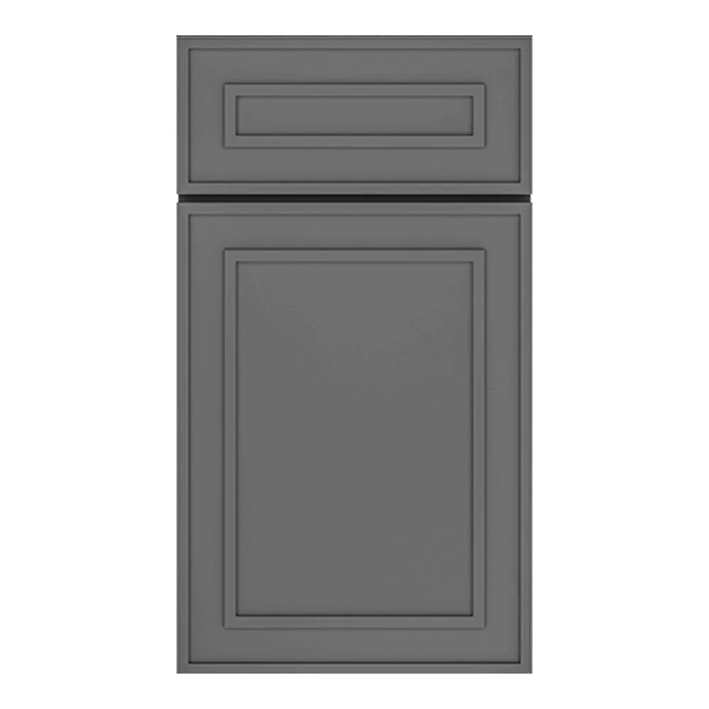 RTA - Elegant Shaker Grey - 12"W x 36"H -Wall Decoration Glass Door