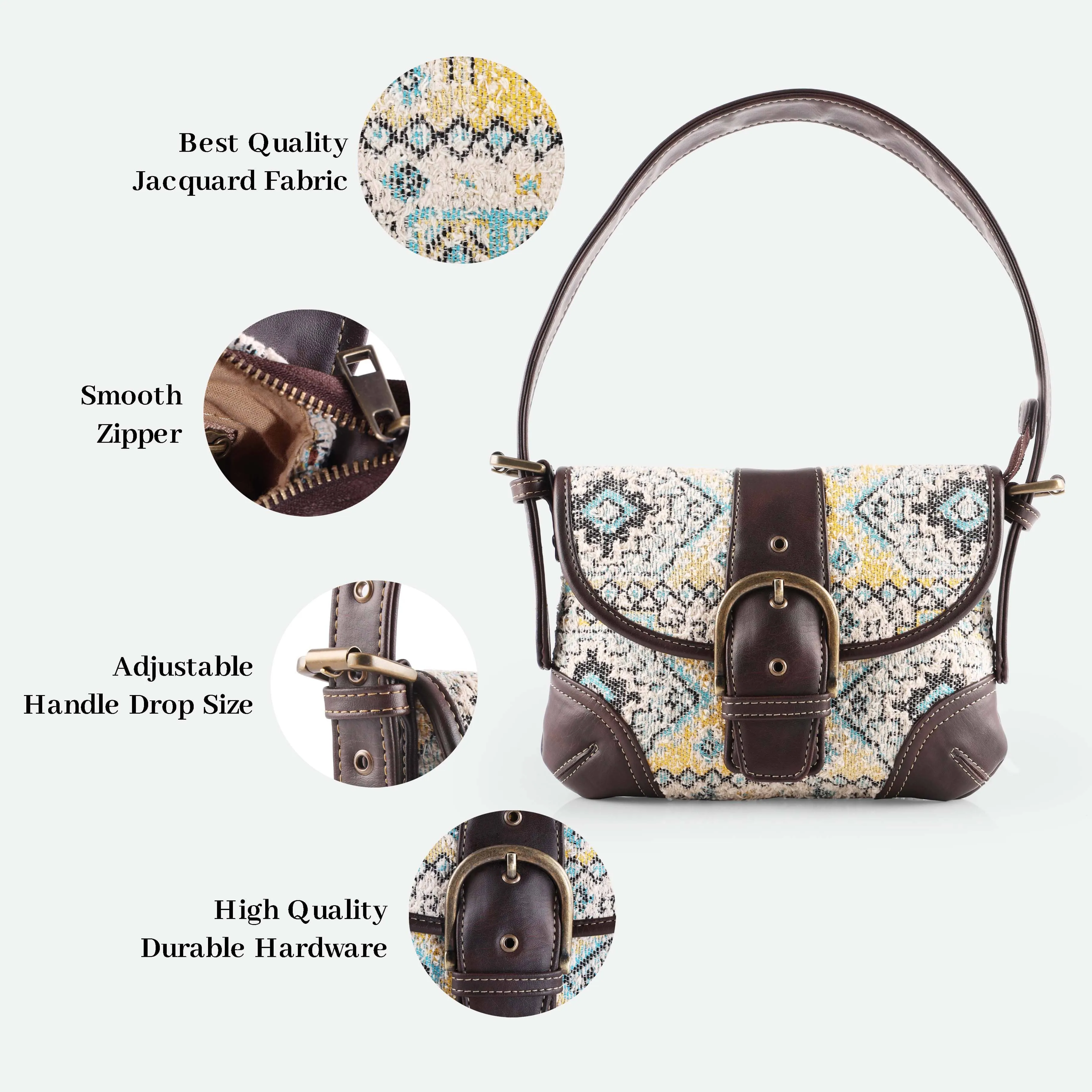 Rudhira Bird's Eye print Shoulder bag