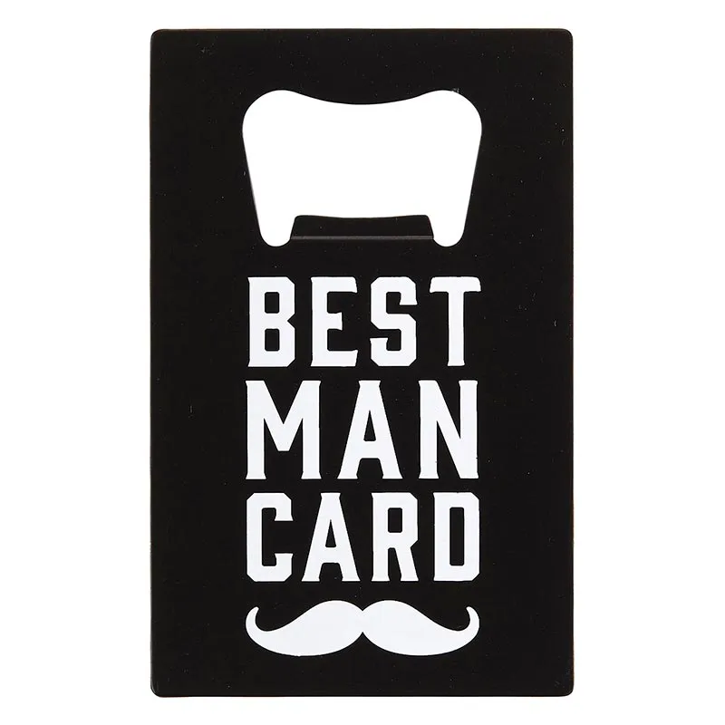 Santa Barbara Design | Best Man Card Bottle Opener