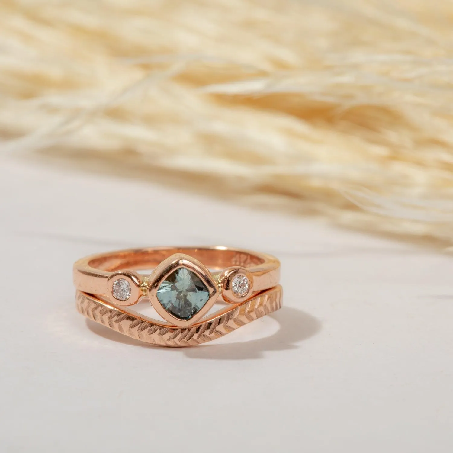 Sapphire & Diamond Gold Ring