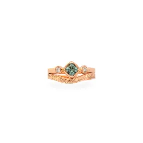 Sapphire & Diamond Gold Ring