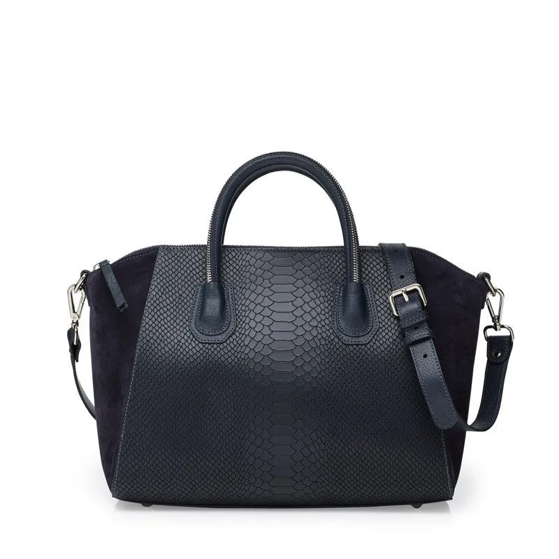 Serpent petrol silver bag