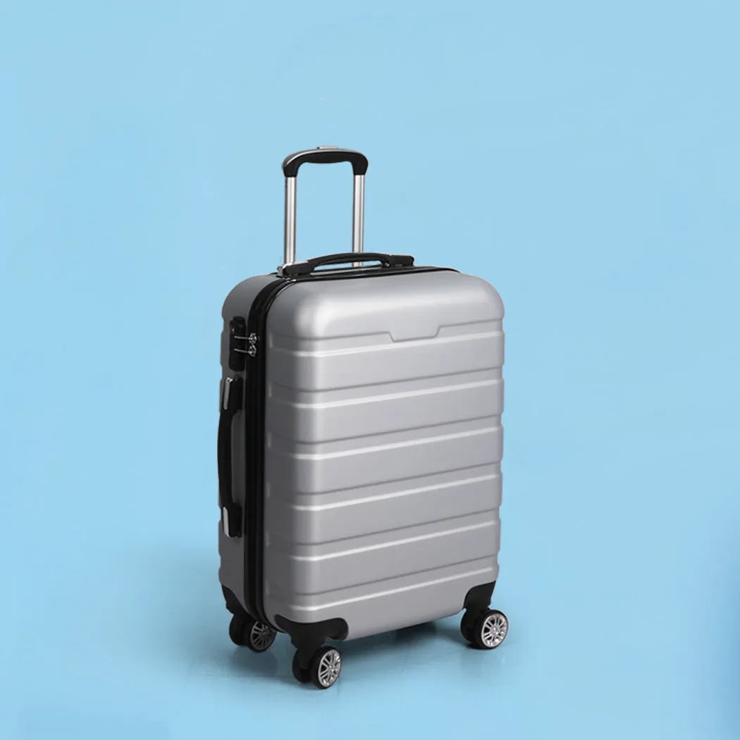 Slimbridge 24" Luggage Case Suitcase Silver 24 inch