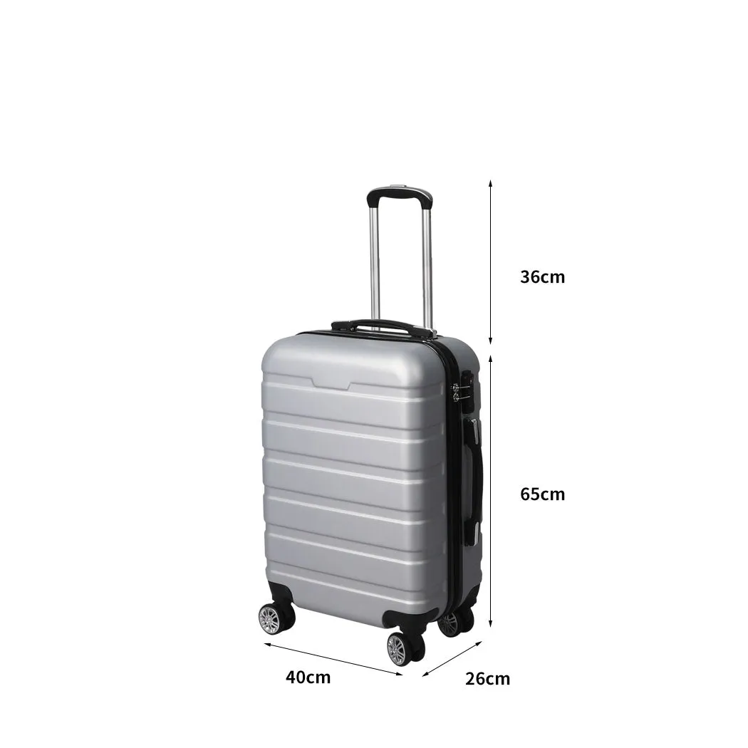 Slimbridge 24" Luggage Case Suitcase Silver 24 inch