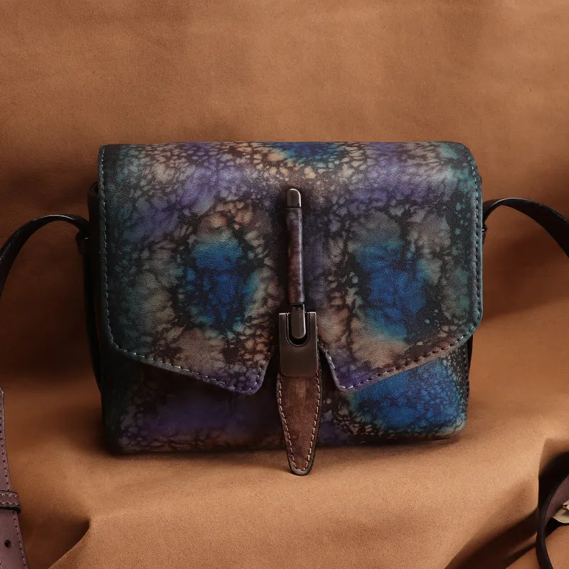 Small Womens Vintage Leather Crossbody Bag Side Bags For Women