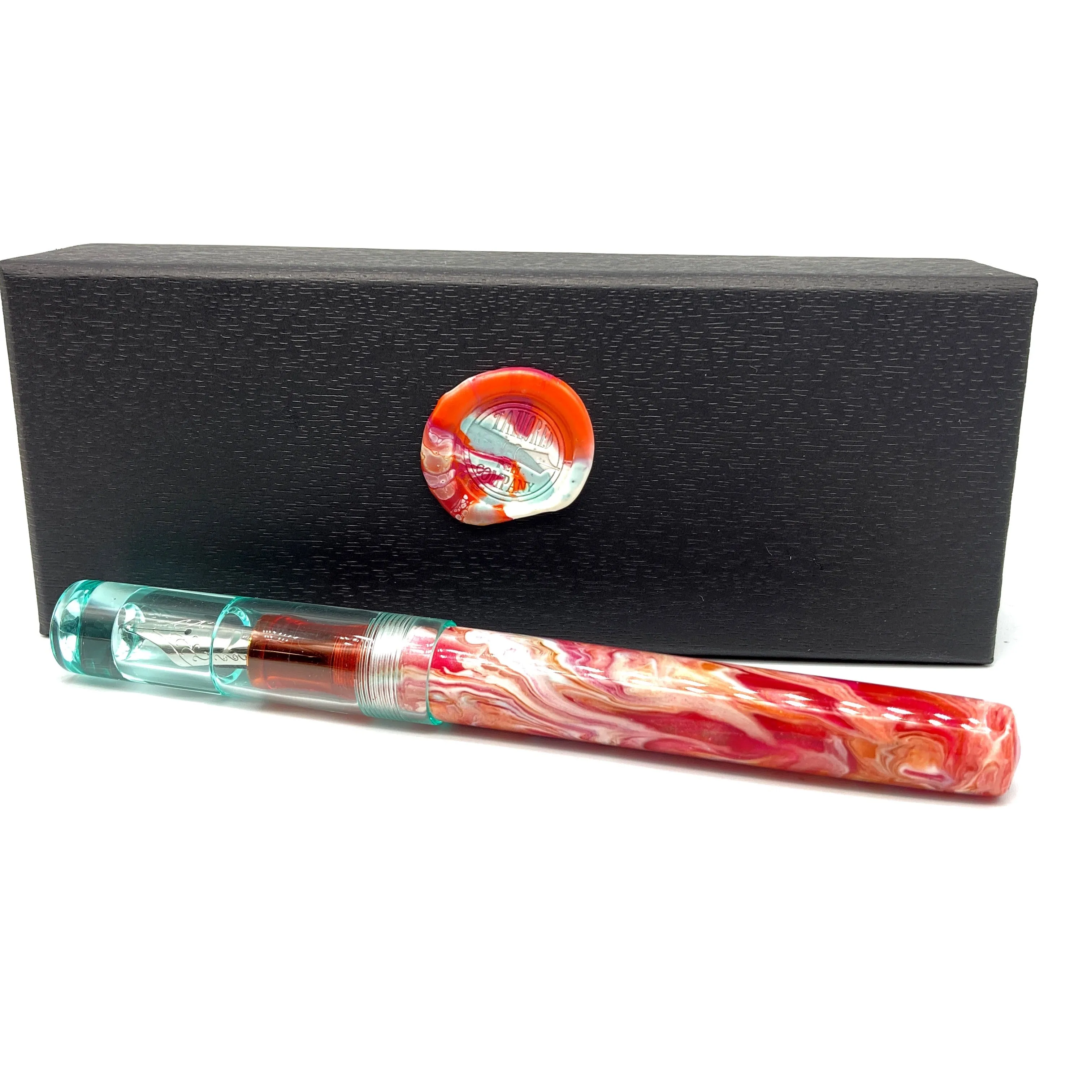 Spring Bouquet Vase Clear Cap Custom Order Fountain Pen