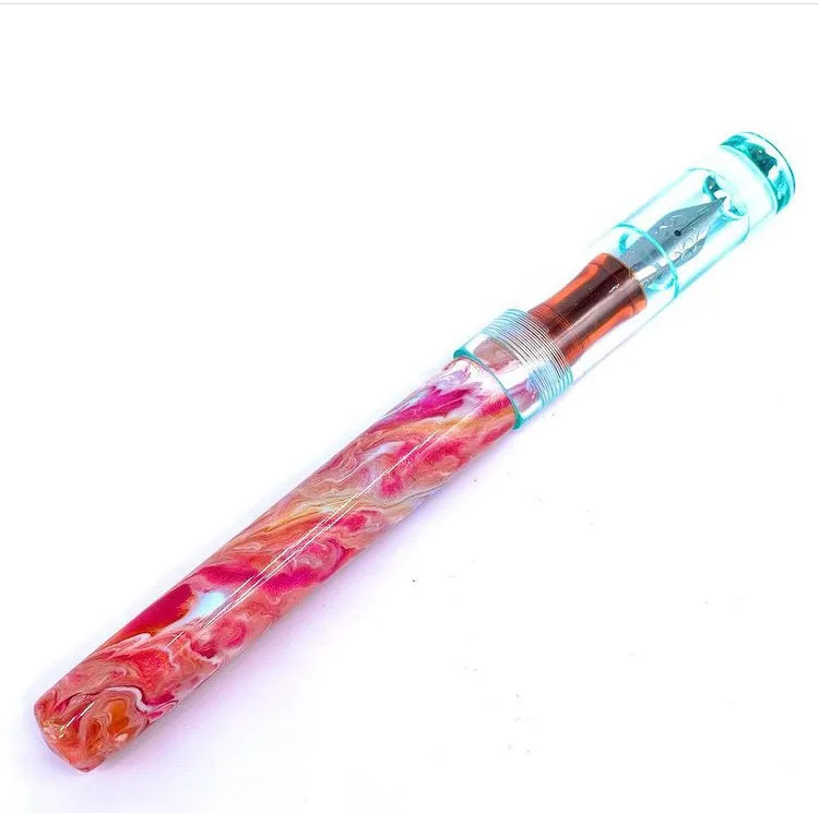 Spring Bouquet Vase Clear Cap Custom Order Fountain Pen