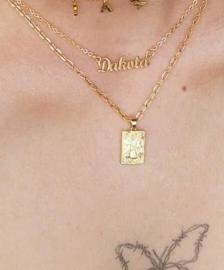 The Script Nameplate Customized Necklace