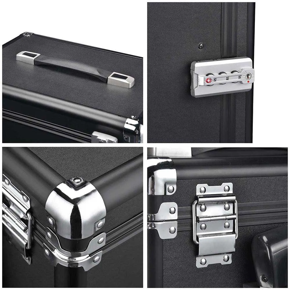 TheLAShop Jewelry Rolling Case with 20 Trays TSA Locks Vendor Display Case
