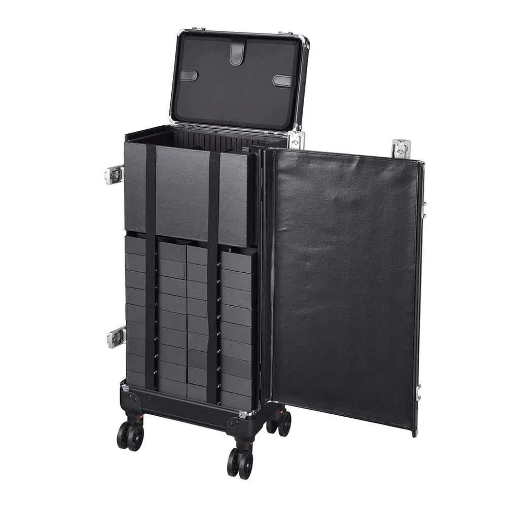 TheLAShop Jewelry Rolling Case with 20 Trays TSA Locks Vendor Display Case