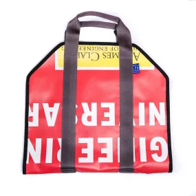 Upcycled Sign Log Carrier