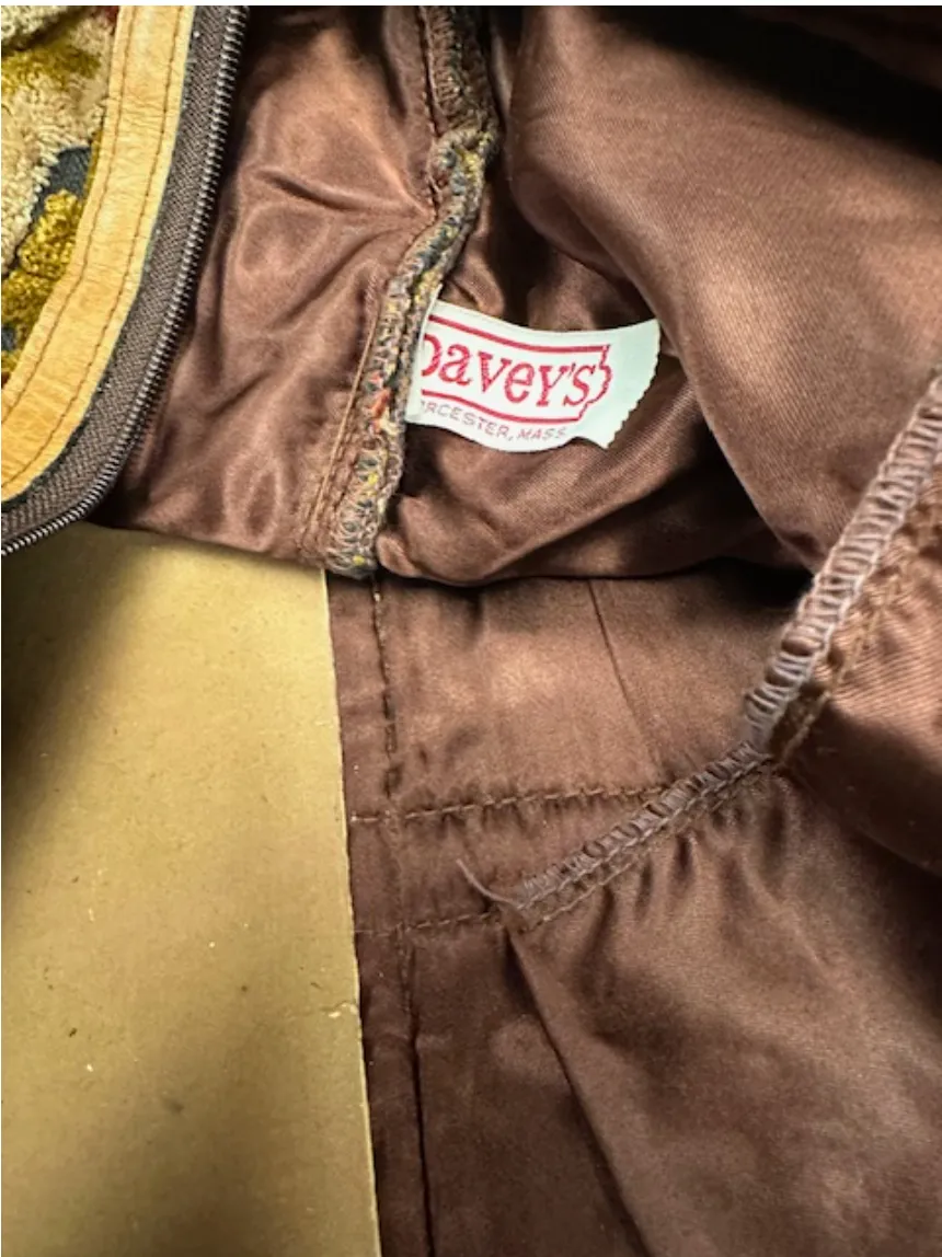 Vintage 1970s Carpet Bag - Overnight Bag
