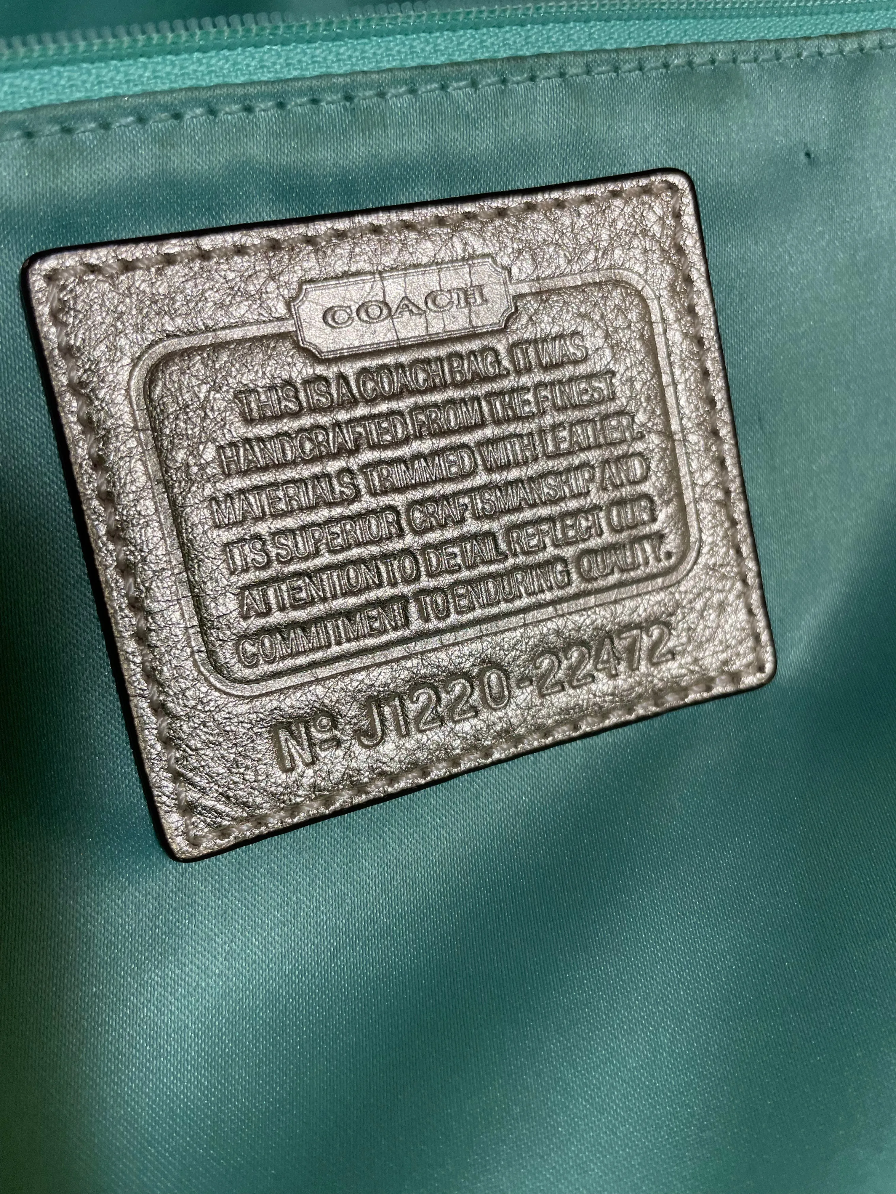 Vintage Coach Tote Bag