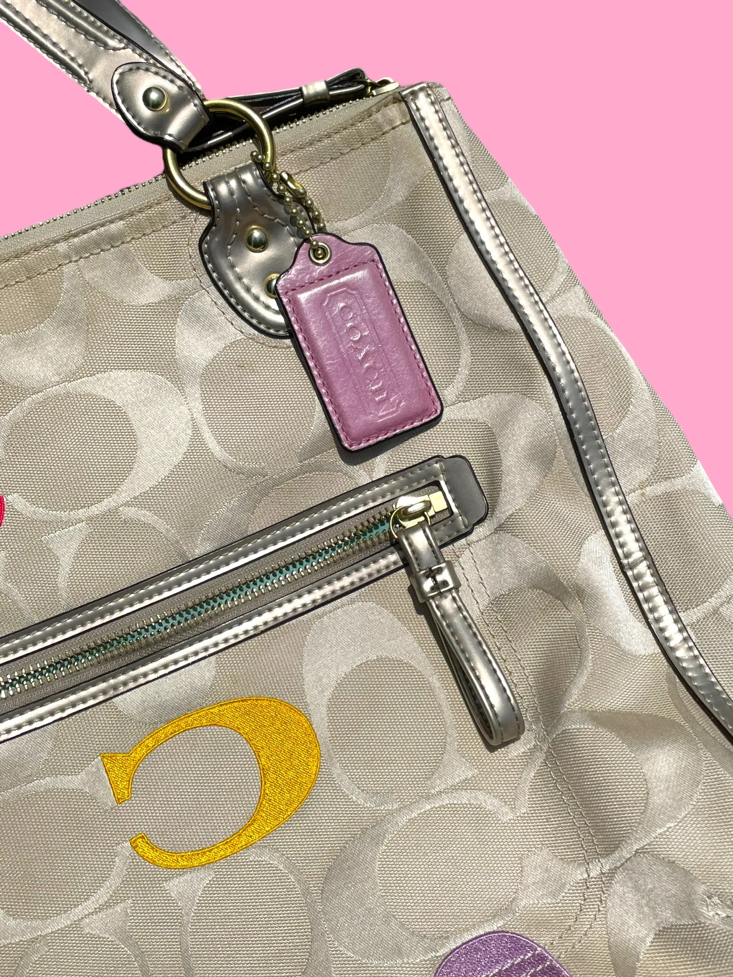 Vintage Coach Tote Bag