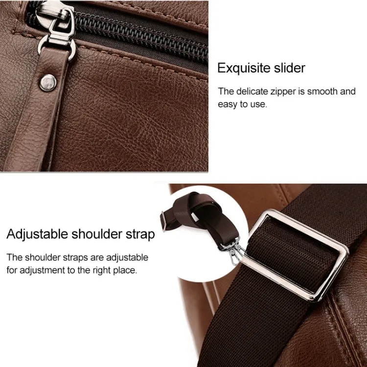 WEIXIER 15036-4 Multifunctional Men Business Handbag Computer Briefcase Single Shoulder Bag with Handbag (Black)