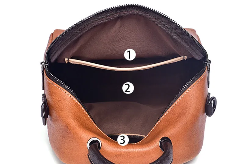 Women's Mini Leather Convertible Backpack Crossbody Bag Leather Rucksack For Women